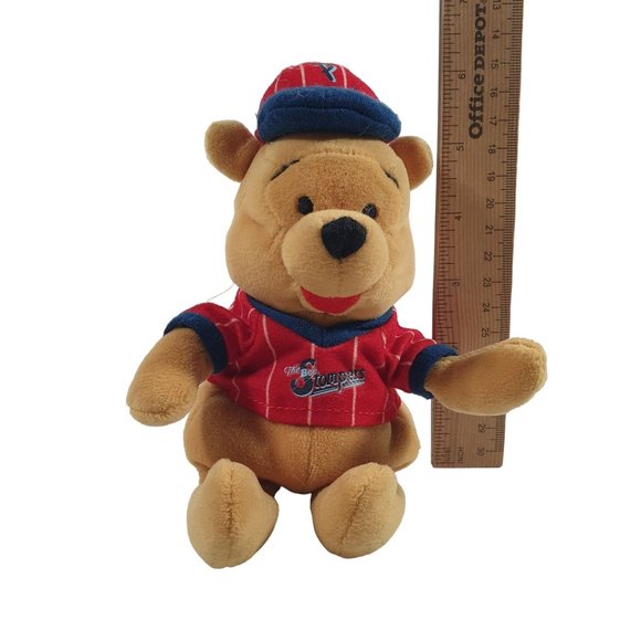 Winnie The Pool Disney Baseball Plush Toy Bee Stompers Uniform 9" Clean Sports - Picture 6 of 6